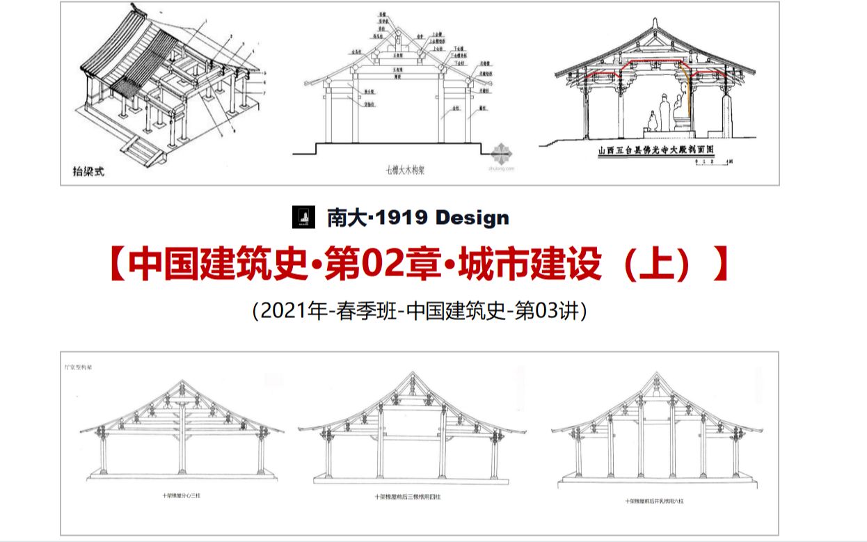 54.【2021春季建筑历史公开课03讲】(春季班试听课)中国建筑史第02章 城市建设(上)  2021年南京大学建筑学考研(1919 建筑研究中心)哔哩哔...