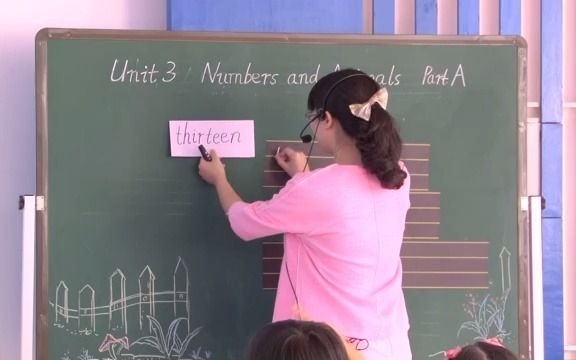 [图]课堂实录：闽教版小学四年级上册Unit3 Numbers and Animals Part A黄楠楠_360