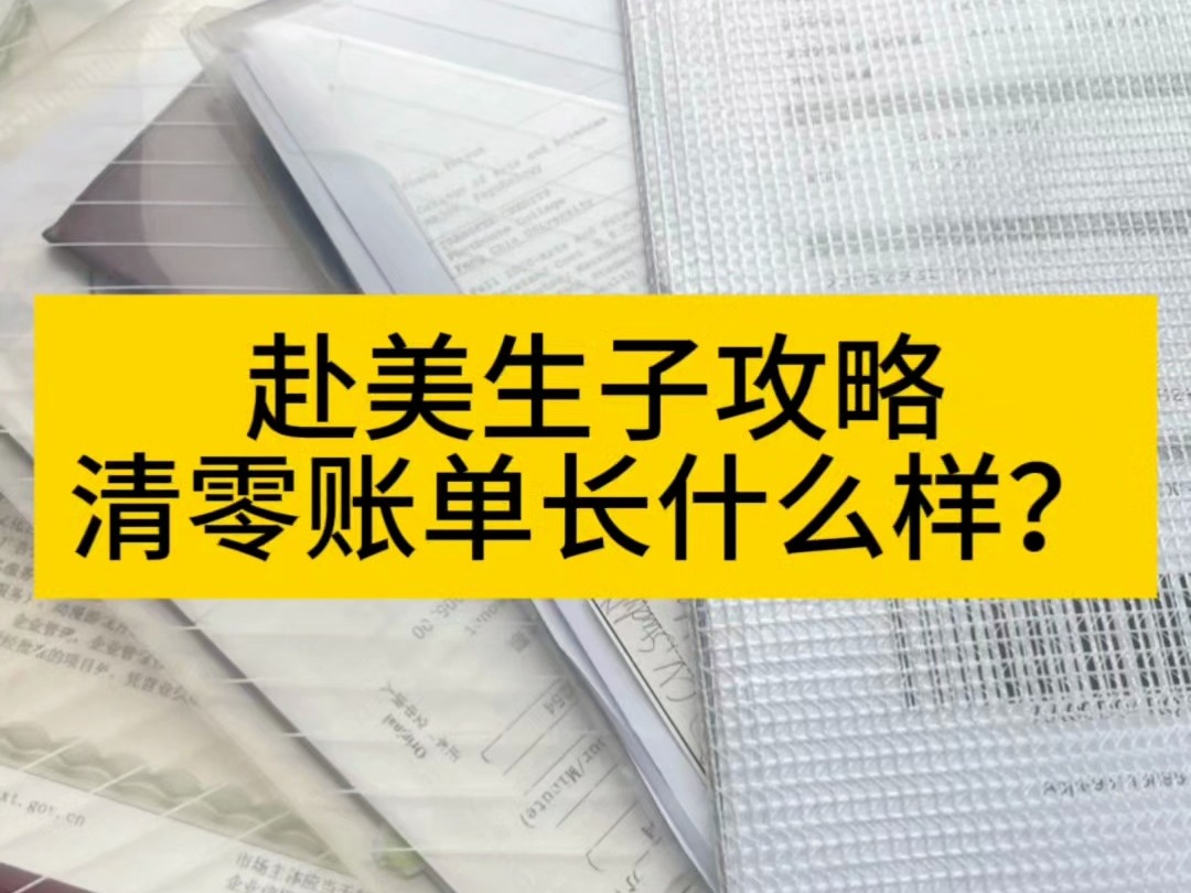 到美国生孩子,一定要拿到各种“清零账单”,从而证明自己没有拖欠费用哔哩哔哩bilibili