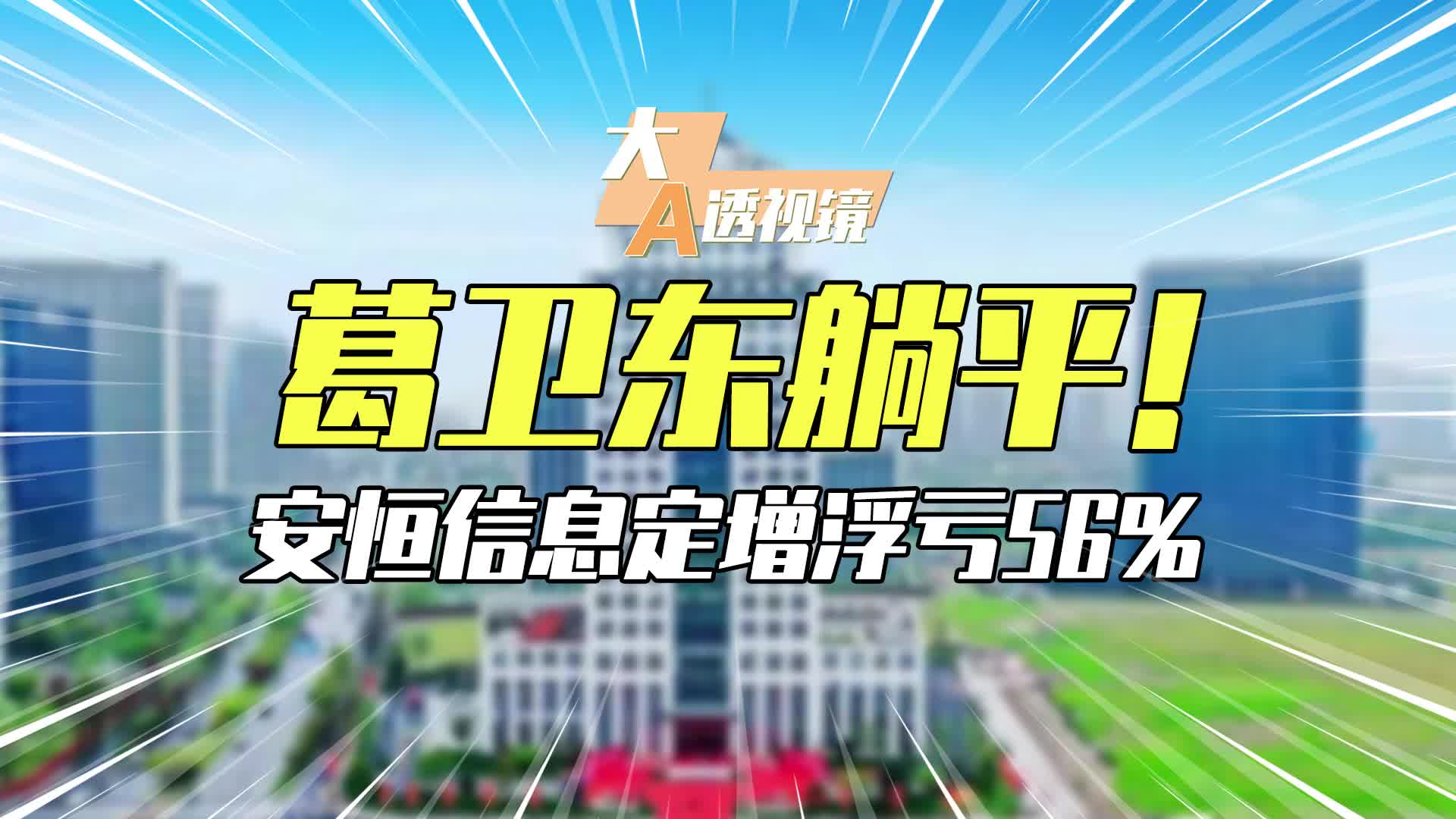 葛卫东躺平!安恒信息定增浮亏56%哔哩哔哩bilibili