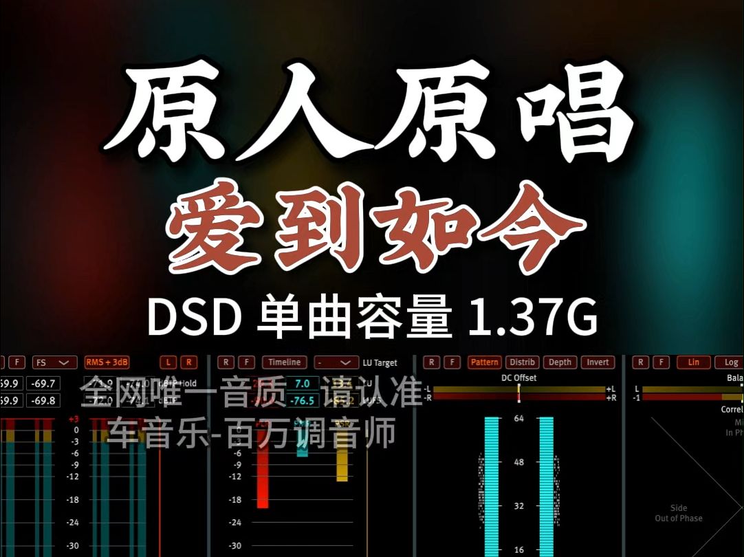 经典老歌,陈明真《爱到如今》DSD完整版1.37G,百万调音师专业录音棚制作,顶级hifi无损音质哔哩哔哩bilibili