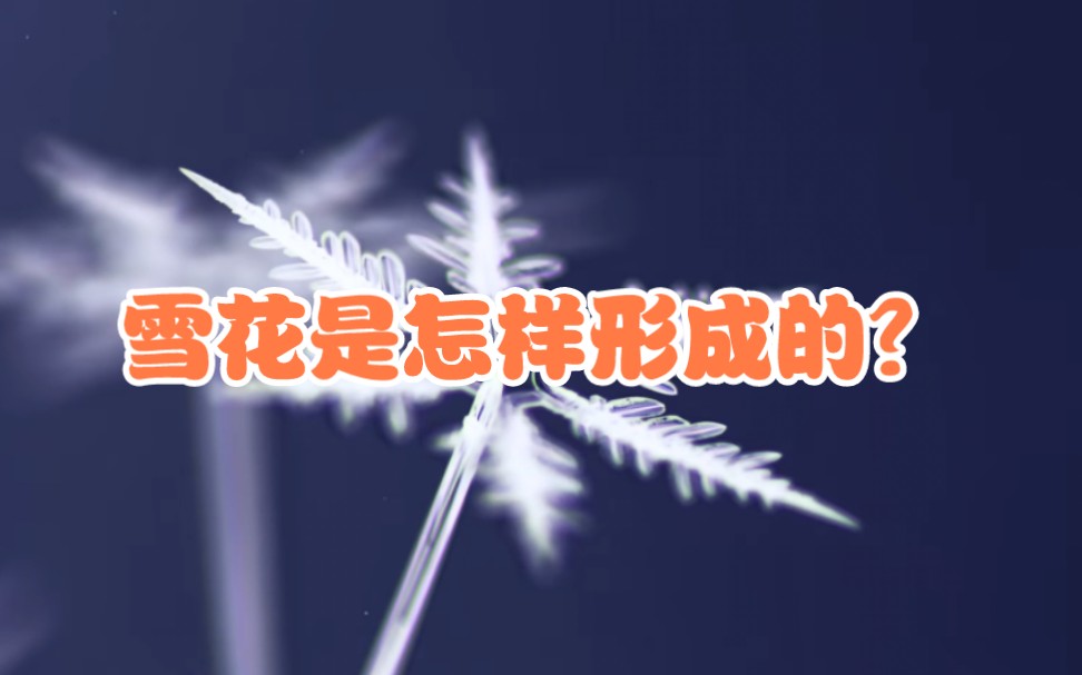 雪花是怎样形成的?为什么雪花是对称的六边形形状?#雪花 #下雪 #科普一下哔哩哔哩bilibili