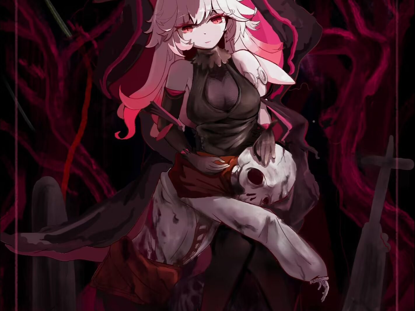 《失 败 之 作》 (魔女之泉3艾露迪)----- 绘画过程>