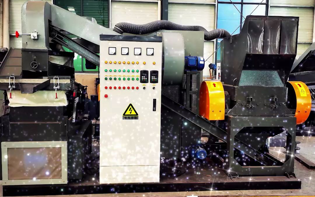 仟川全自动干式杂线铜米机,废铜线破碎机,铜米加工设备