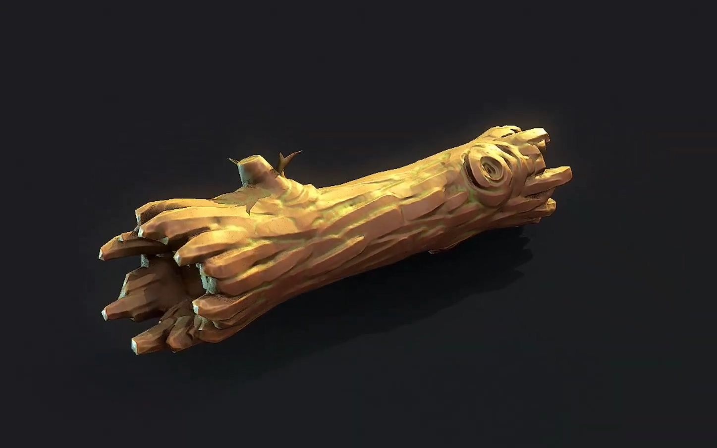 maya zbrush substance painter 2022制作风格化木头全流程!