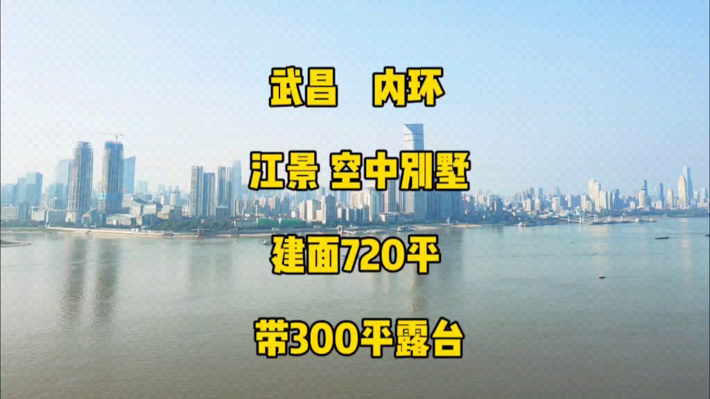 武昌内环,一线江景,空中别墅,建面720平,带挑空客厅,300平花园#武汉别墅#空中别墅#强盛地产#豪宅别墅哔哩哔哩bilibili