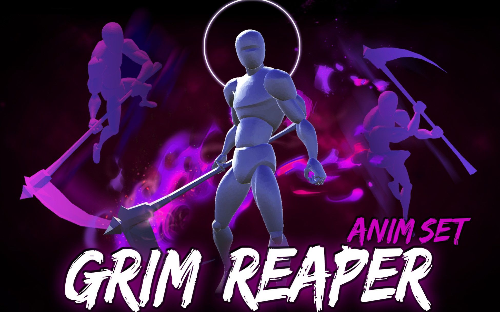 【Unity素材推荐】Grim Reaper AnimSet 死神人物角色镰刀攻击动作动画包哔哩哔哩bilibili