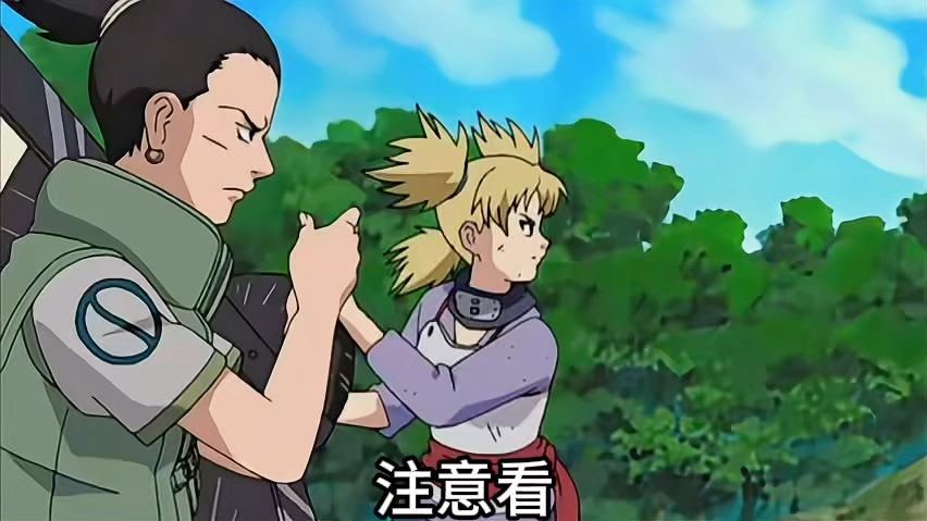 手鞠和鹿丸再次配合,通灵术斩斩舞干掉风忍孔雀!