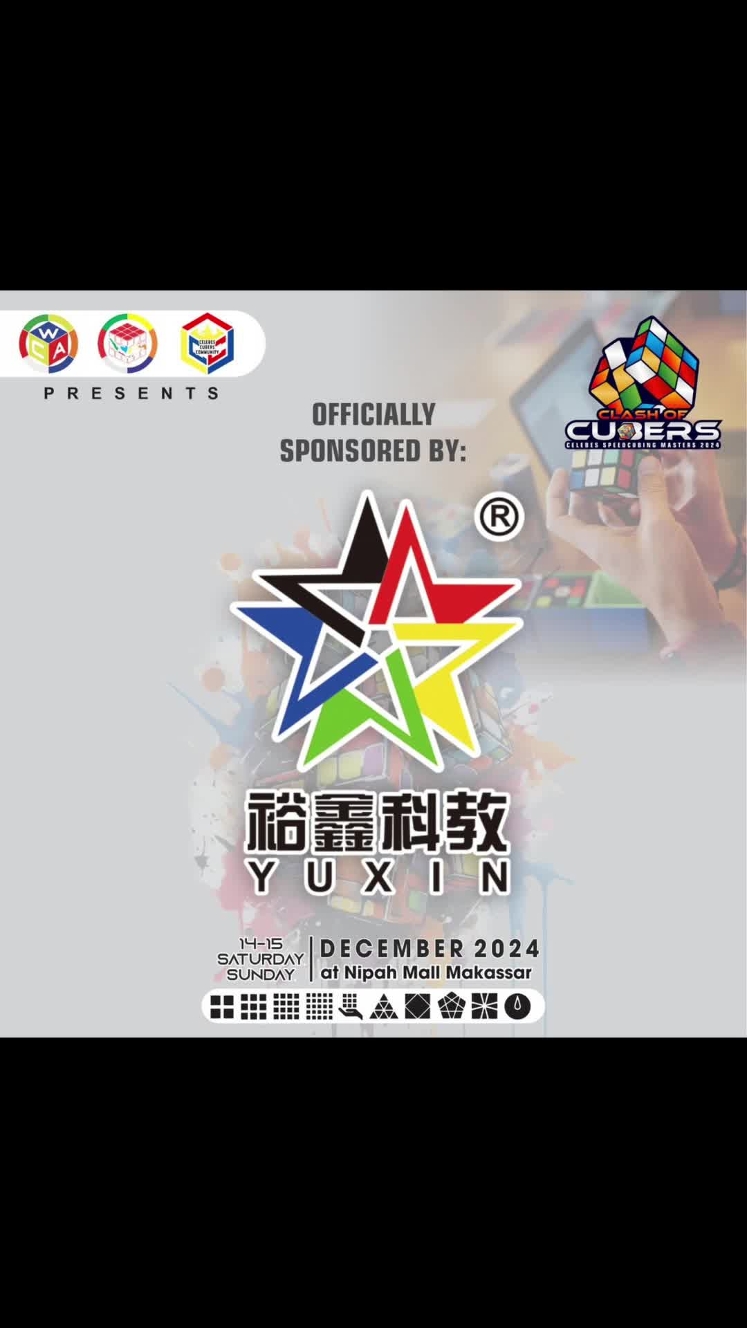 裕鑫赞助|Celebes Speedcubing Masters 2024圆满举办哔哩哔哩bilibili