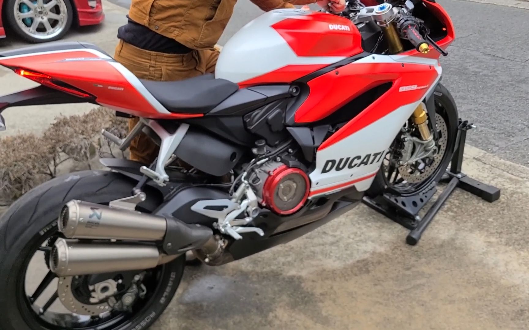 杜卡迪panigale959改装天蝎排气声浪表现