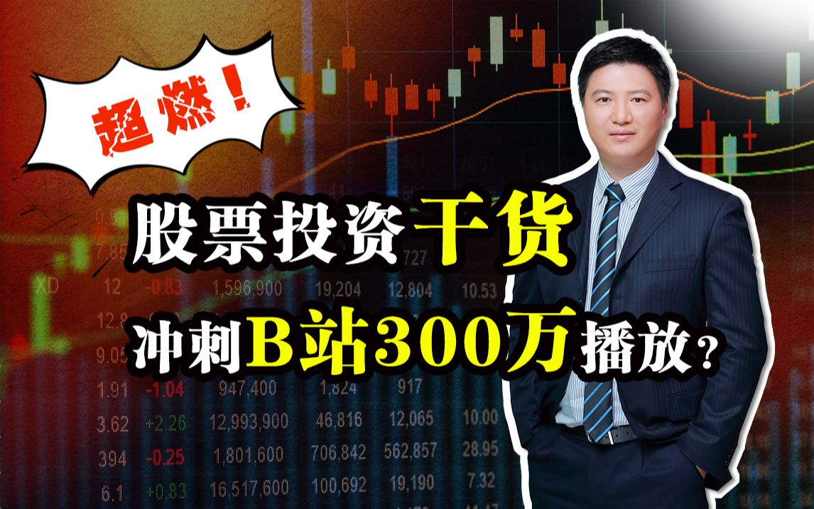 超燃股票投资干货,冲刺300万播放!哔哩哔哩bilibili