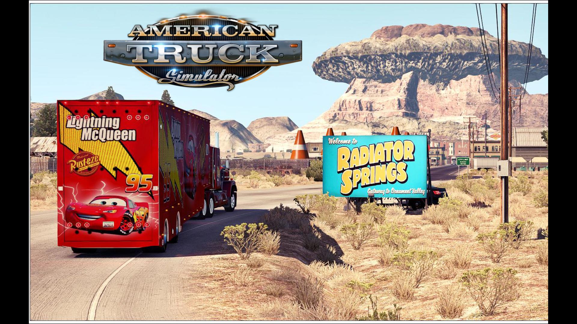 66号公路和水箱温泉镇 | 随赛车总动员进入电影世界 | 美国卡车模拟