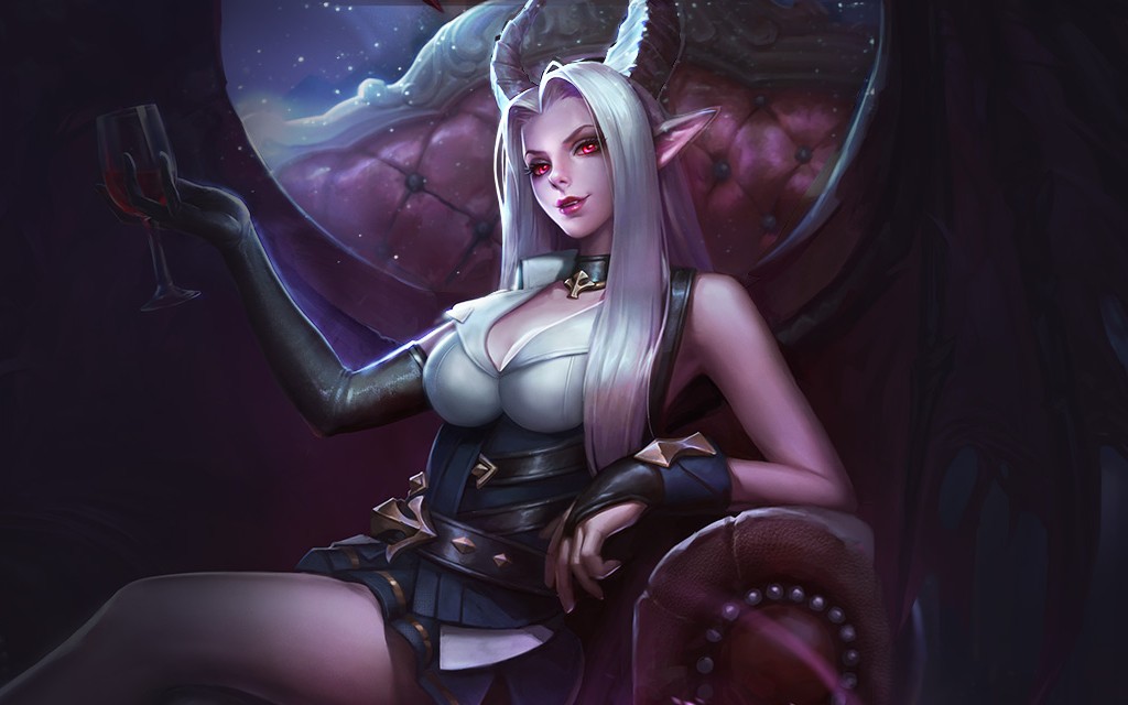 【传说对决体验服】薇菈皮肤:夜色诱惑
