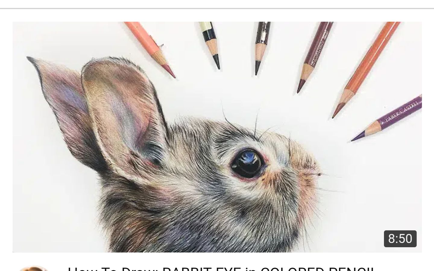 【彩铅】画兔眼 how to draw rabbit eye in colored pencie_哔哩哔哩