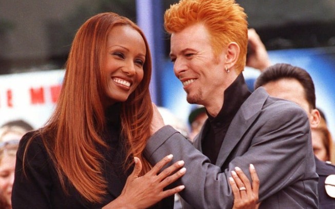 大卫鲍伊和伊曼的一些同框视频