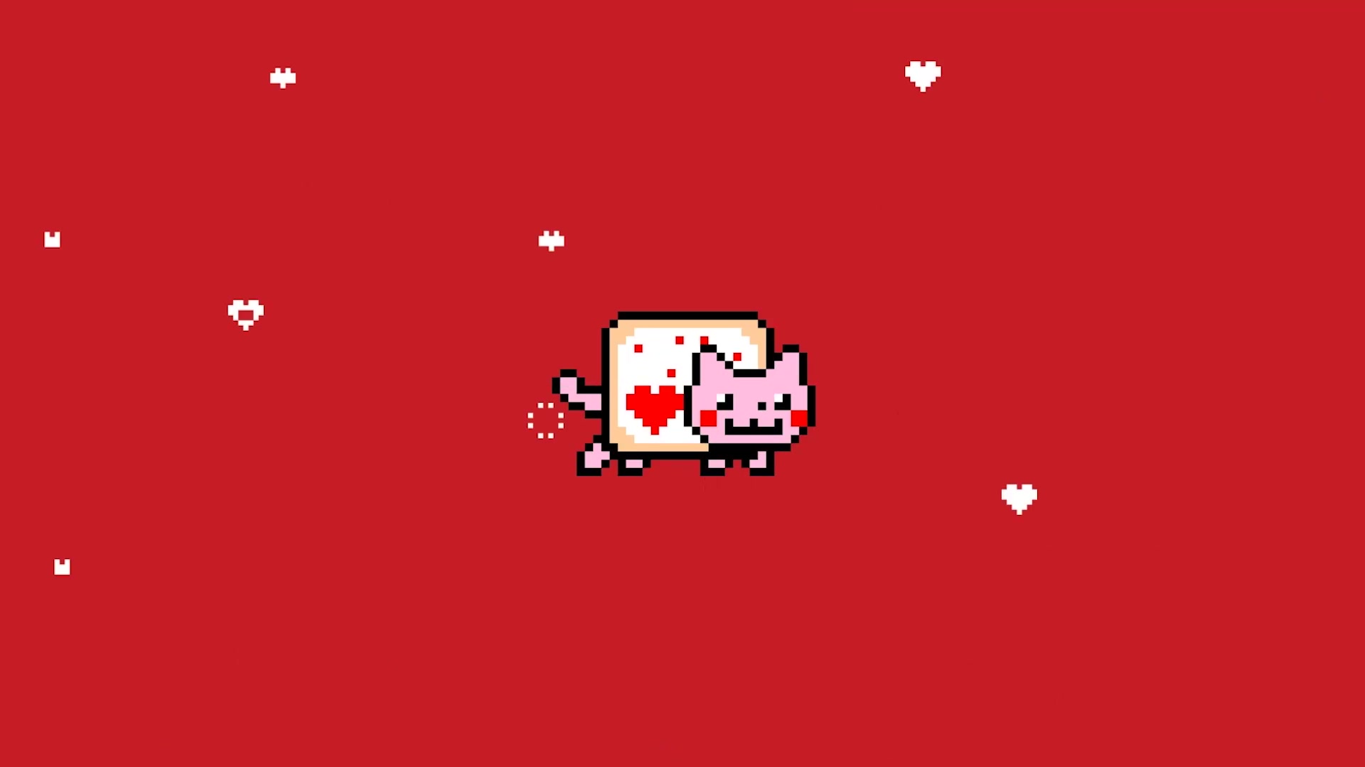 【无聊向】彩虹猫1小时情人节特别版本_哔哩哔哩_bilibili