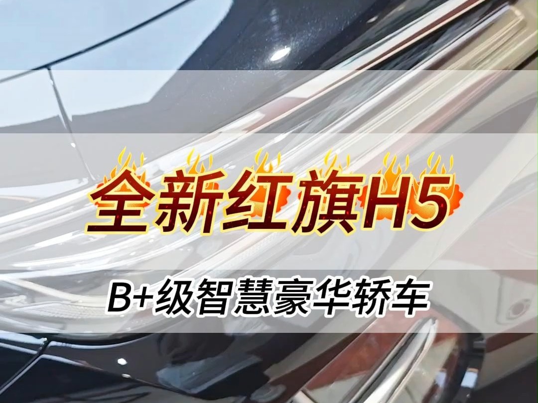 全新红旗H5B+级智慧豪华轿车哔哩哔哩bilibili