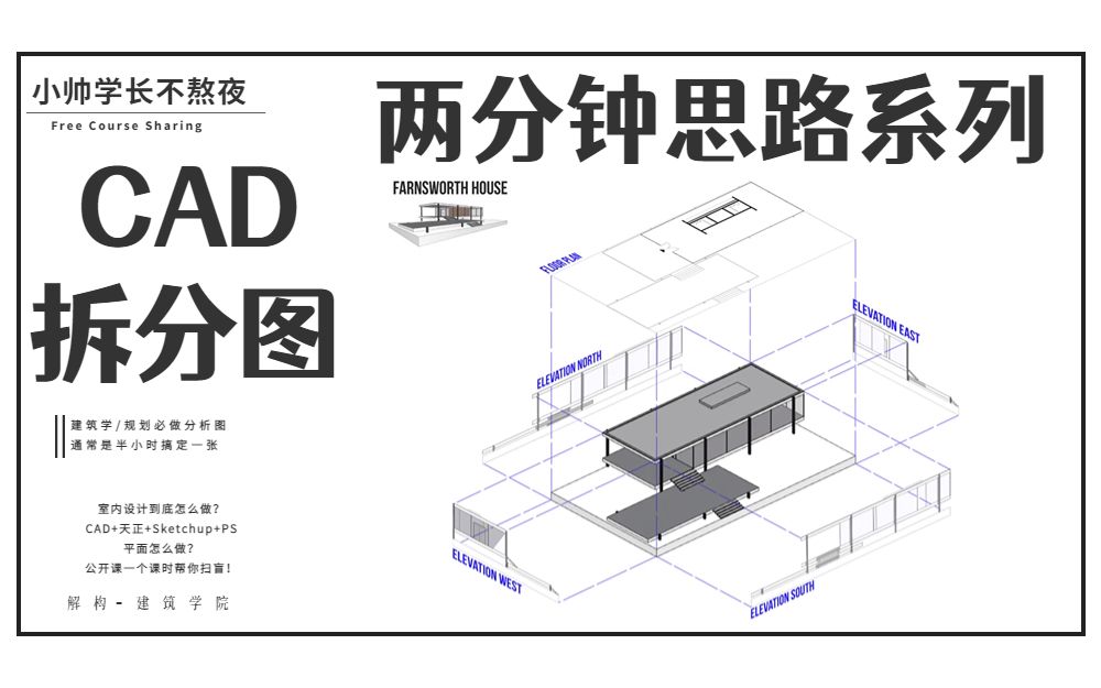 【CAD+Ps】拆分图的制作方式!哔哩哔哩bilibili