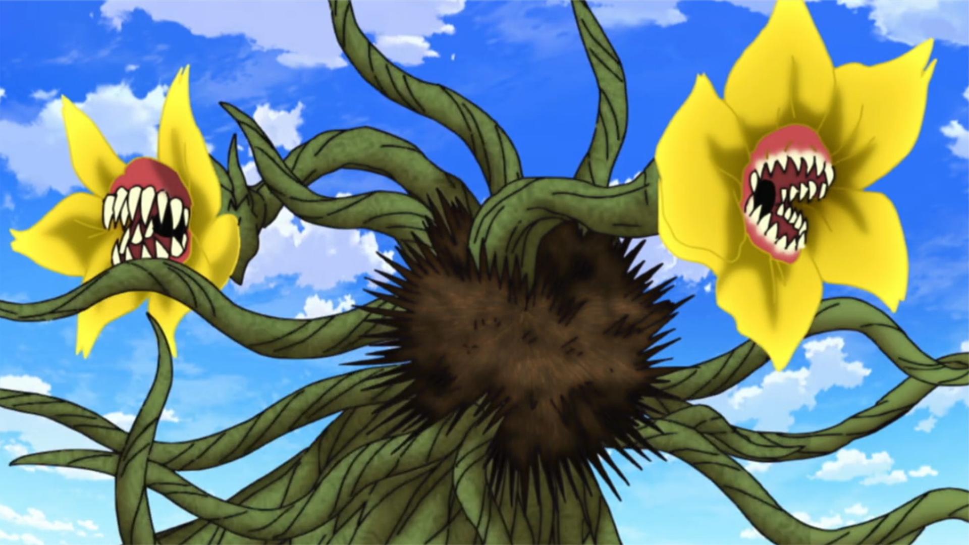 差点封神的热血动漫?狰狞恐怖的怪兽植物,源自美食界的食人花!