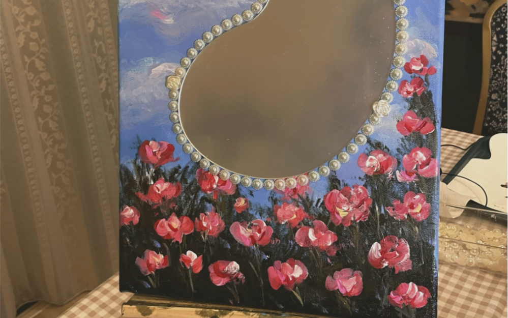 画画有可以瞬间让人平静的超能力 diy之丙烯镜子画