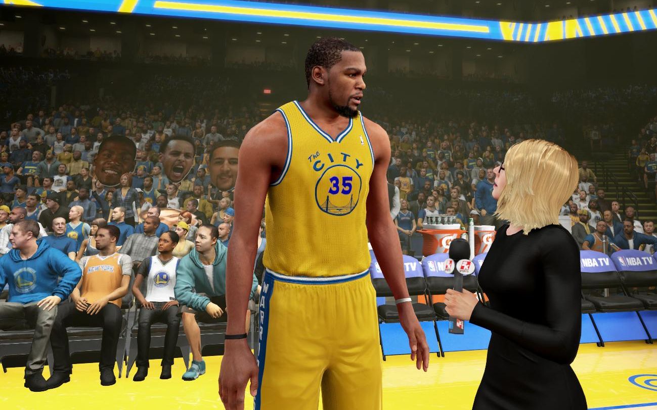 【nba 2k16】勇士时期凯文杜兰特中场采访