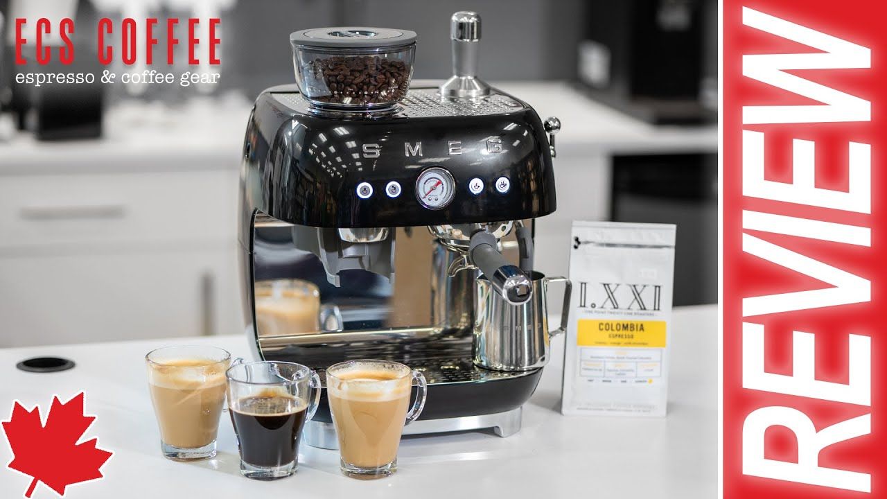 ecscoffeeinc-smeg 手动浓缩咖啡机带研磨机 - 预览和评论 egf03