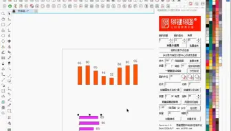 易键易图图形图表CDR插件，cdr一键柱状图