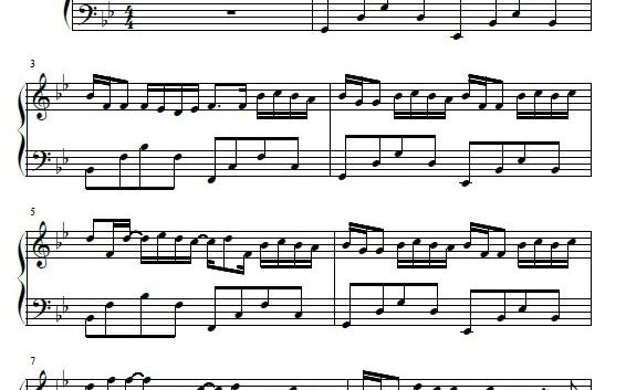 察觉钢琴五线谱音格概念逸霄