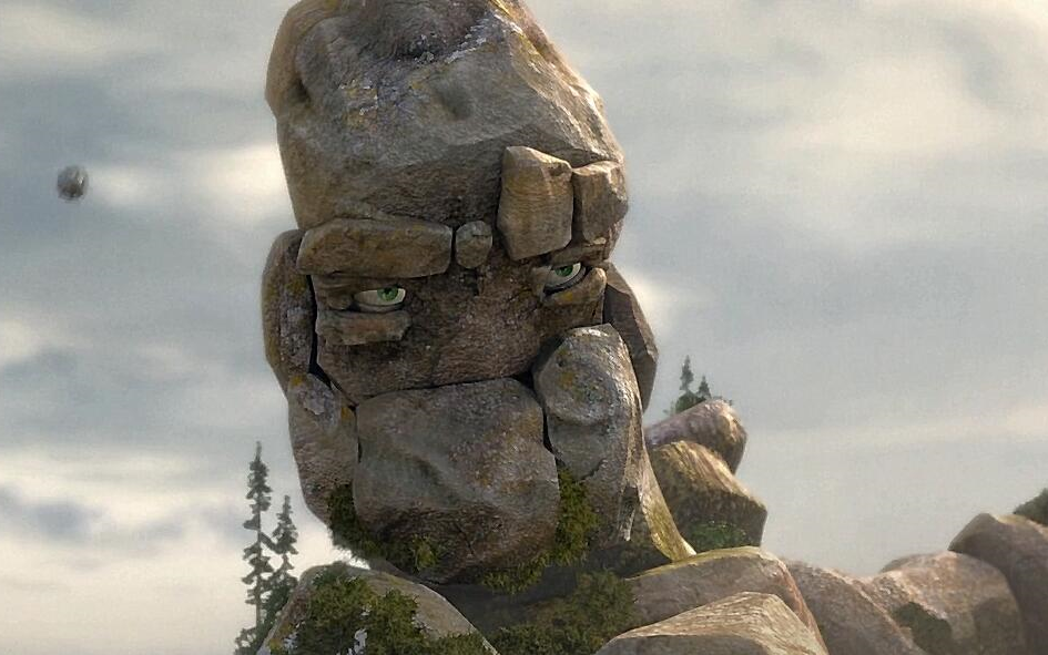 【动画短片】尽了力的石头人