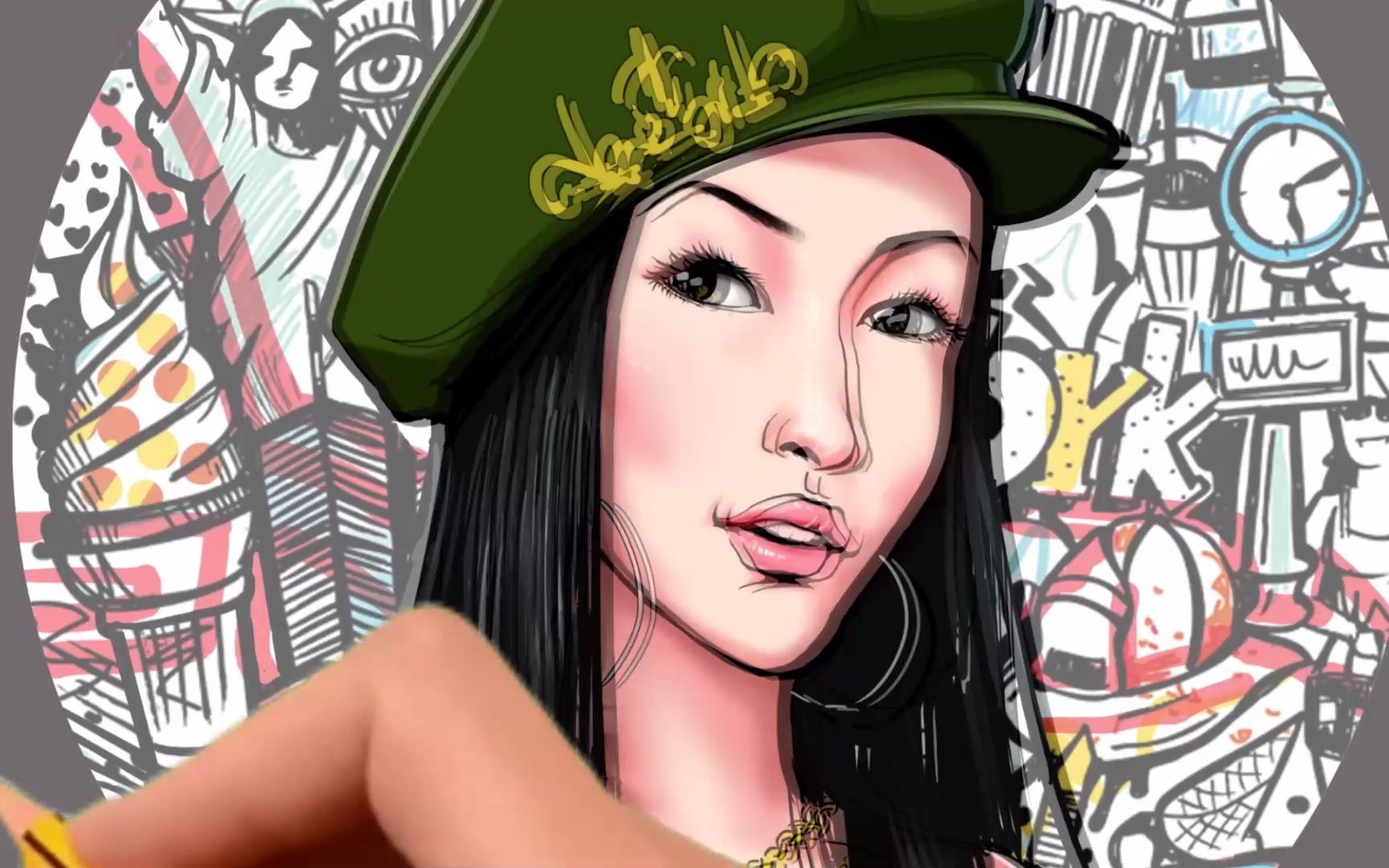 (板绘)时尚创意萧亚轩4u时期头像插画设计文创t恤_哔哩哔哩_bilibili