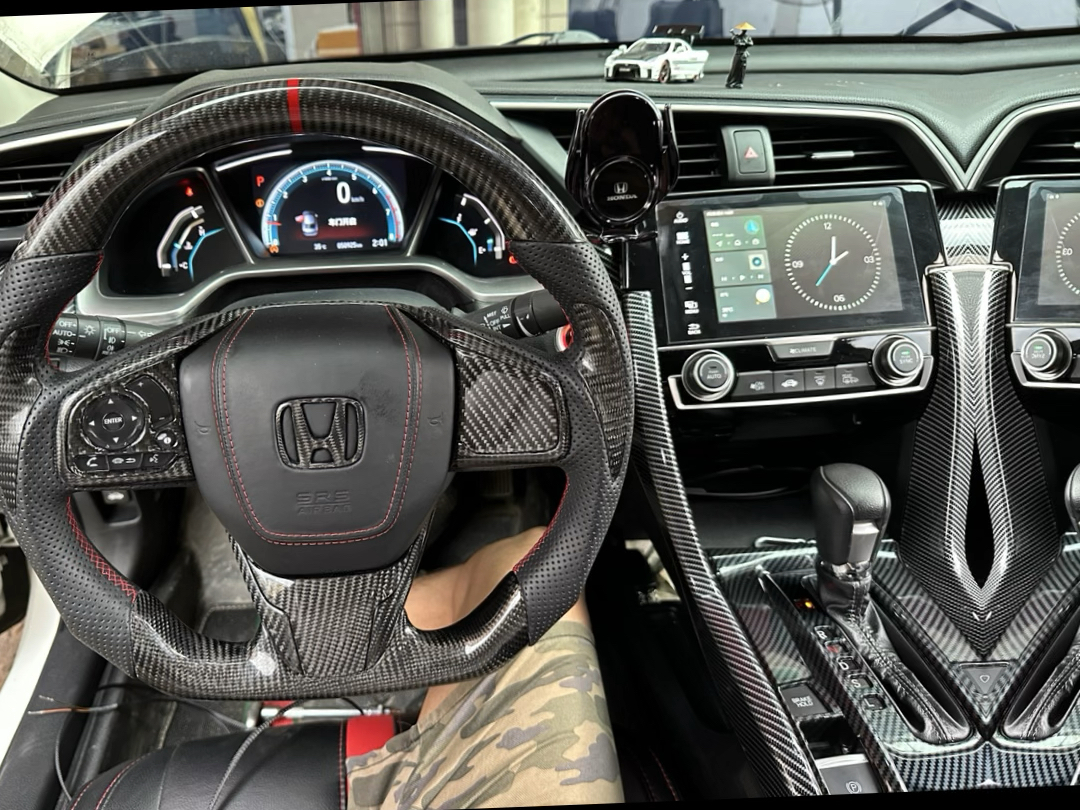 到店升级十代思域激活原厂七速换挡拨片,高配同款,预留位无损安装升级