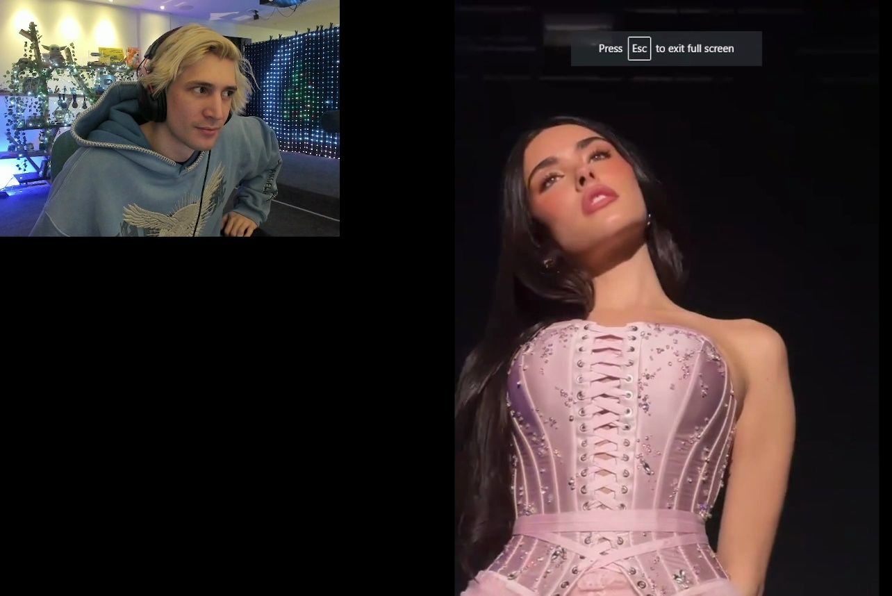 xqc看他的梦中情人madison beer