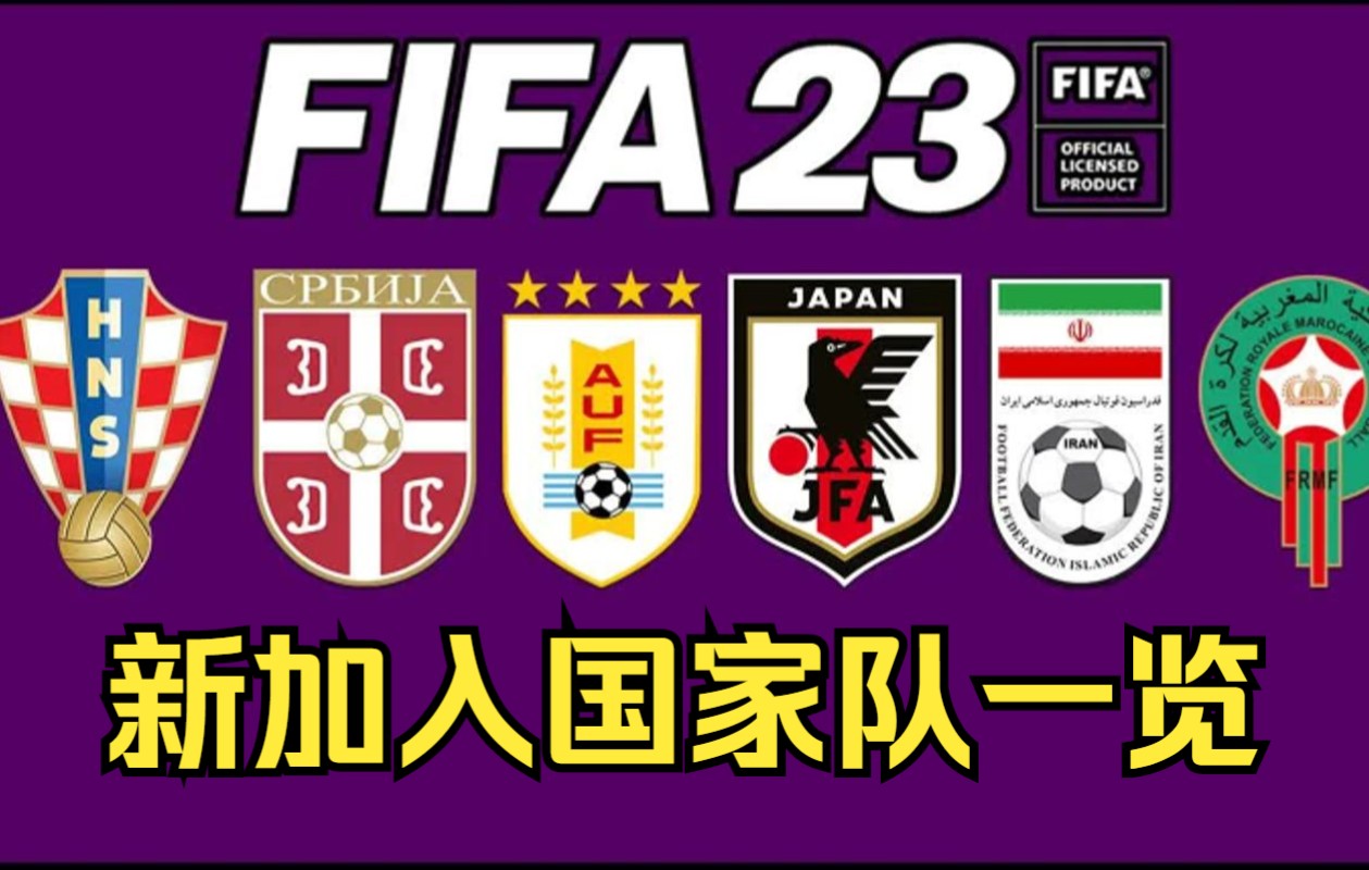 活动作品fifa23新加入的国家队