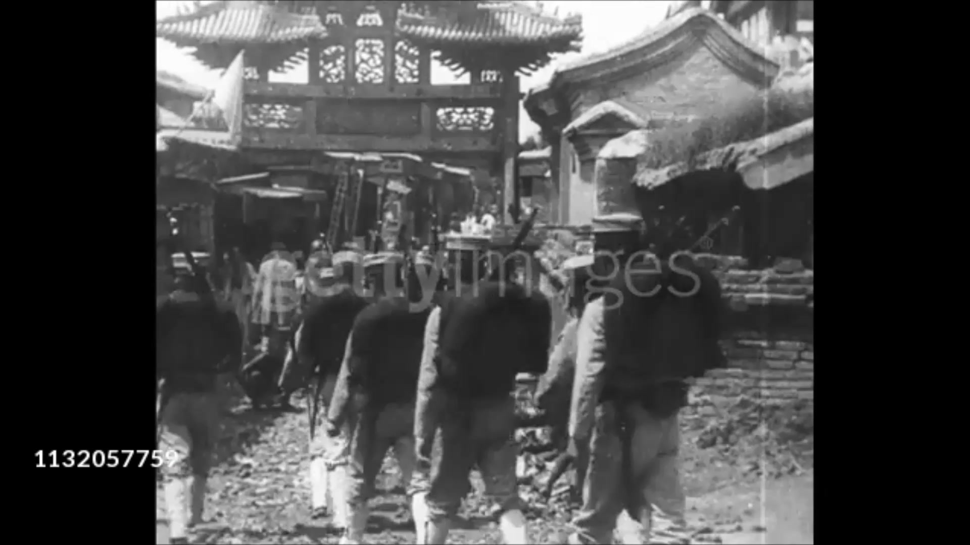 天津历史珍贵影像 1900年拍摄 天津老城东门内德配天地牌坊哔哩哔哩bilibili