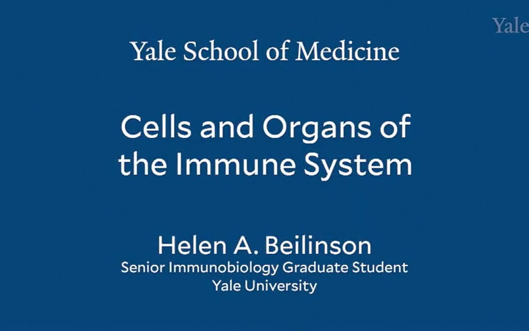 [图]【詹韦（Janeway）免疫生物学MOOC】第2节 Cells and organs of the immune system（自制字幕版）