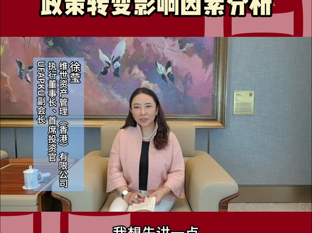 徐莹-维世资产管理执行董事长,首席投资官-从"引进来"到"走出去"政策