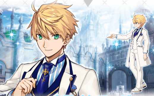 fgo日服亚瑟潘德拉贡旧剑白蔷薇灵衣语音动作展示自录