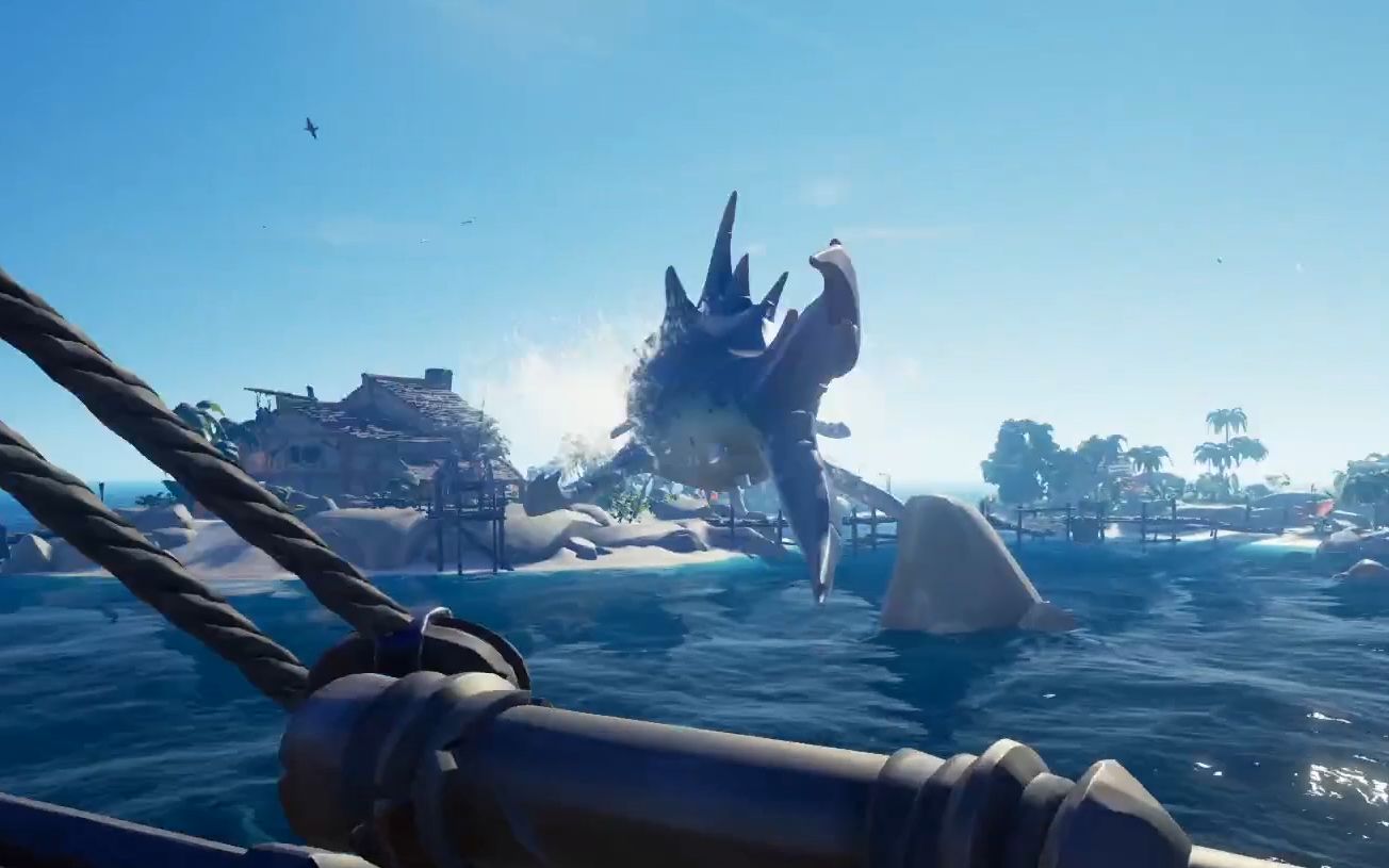 活动  盗贼之海#1 会飞的鲨鱼?首航遇巨鲨!