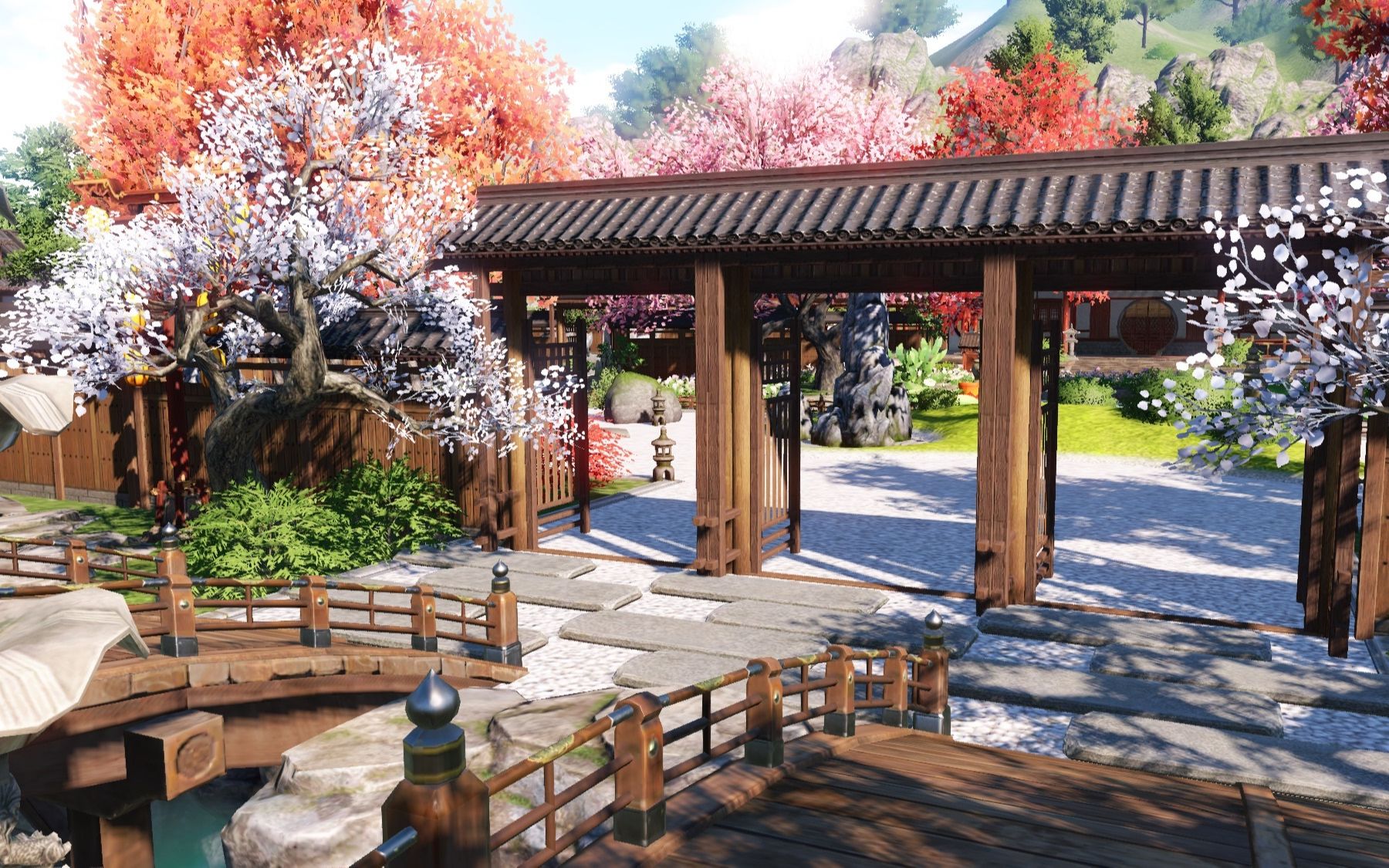 天刀手游家园日式小院子二维码已经放动态啦