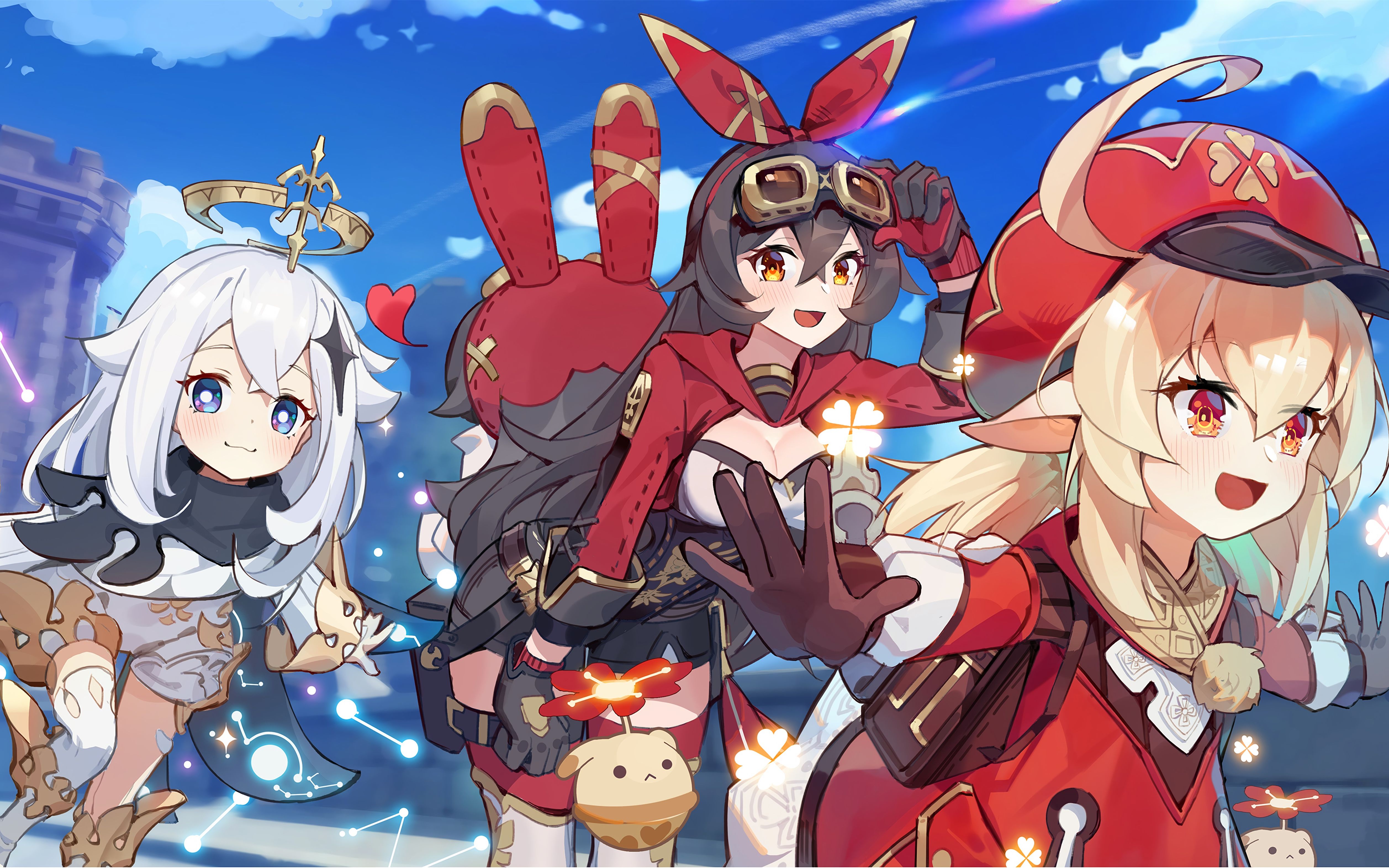 原神43级没有奶打10层深境螺旋刻晴平民整容