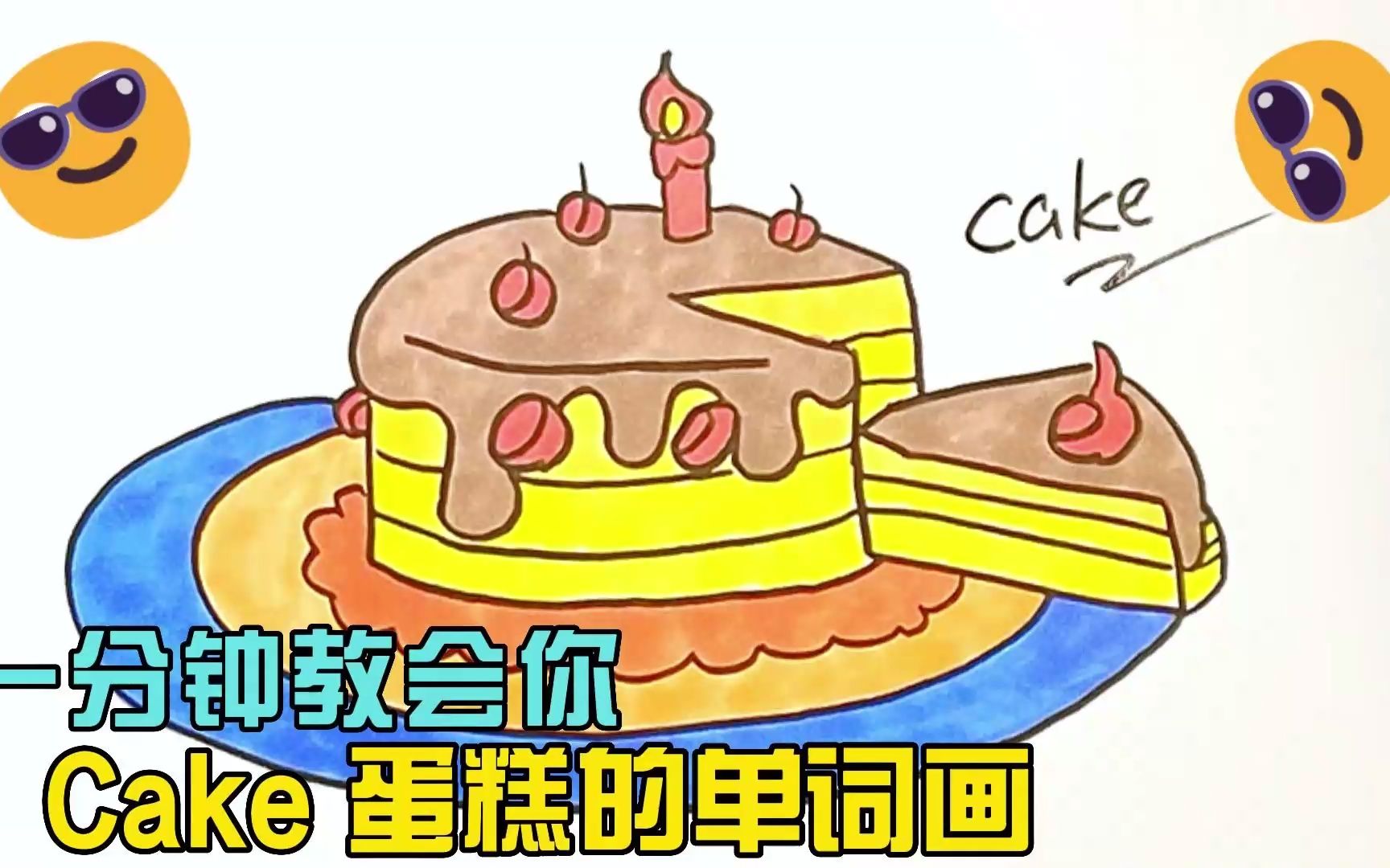 一分鐘教會你cake蛋糕的單詞畫