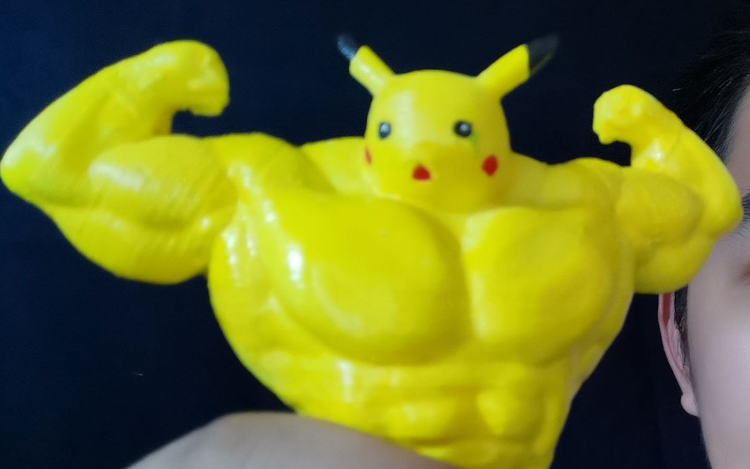 [棒槌手工] 什么 皮卡丘转行做健身教练了 3d打印手办制作 哔哩哔哩