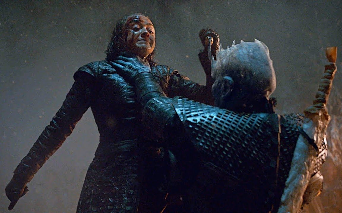 权力的游戏夜王之死 二丫真的是太豪横了