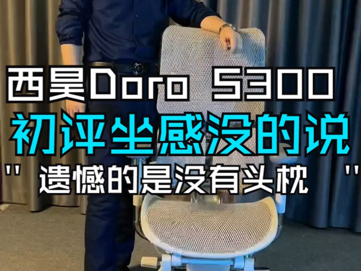 西昊Doro S300初评,坐感没的说,遗憾的是没有头枕哔哩哔哩bilibili