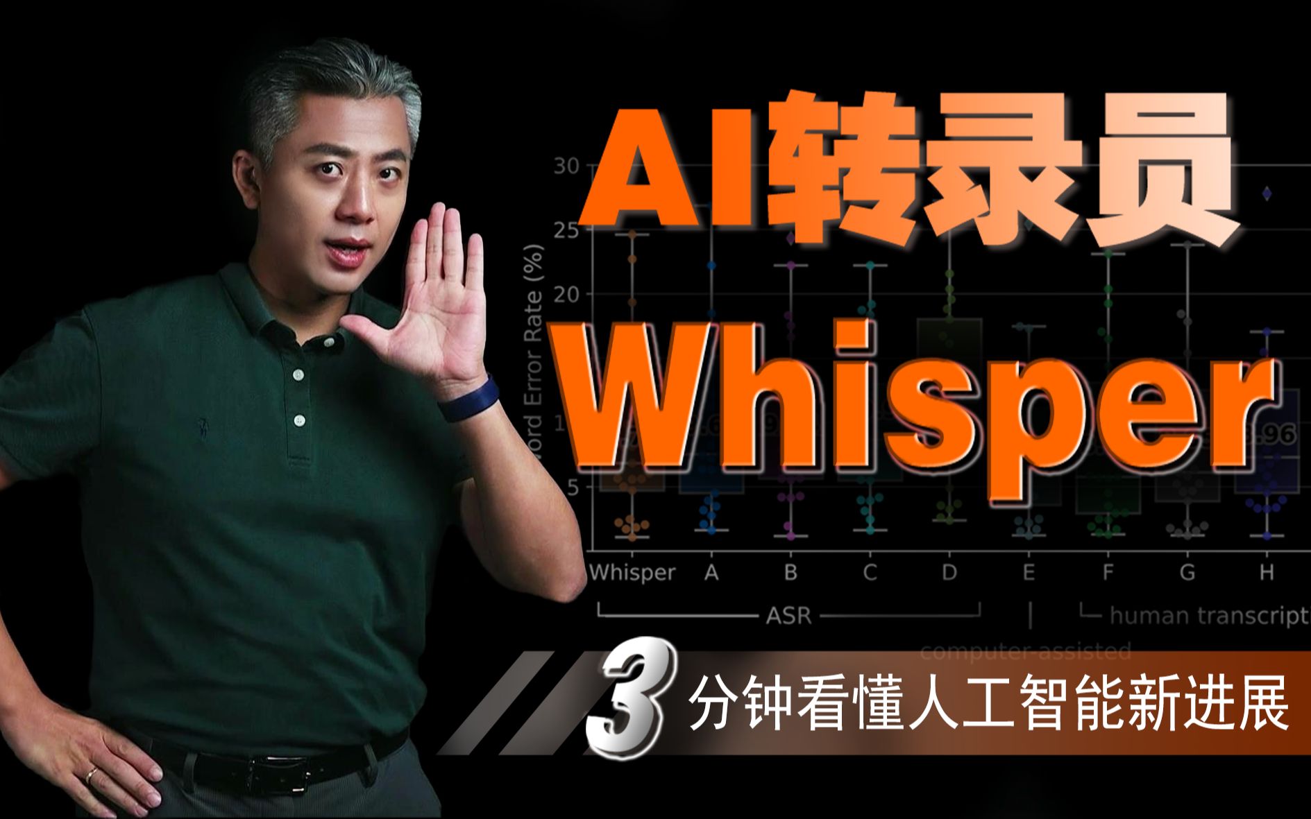 [图]19.【3分钟AI】这个叫Whisper语音识别AI强在哪儿？