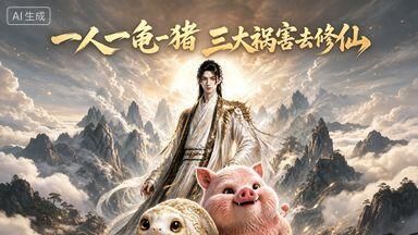 一人一龟一猪三大祸害去修仙第五季(140集)AI短剧