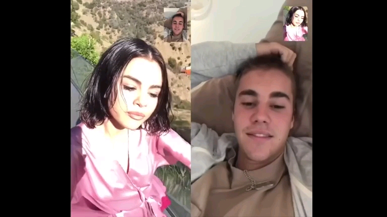 justin看selena眼神图片