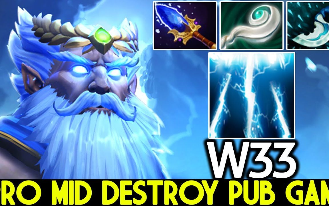 dota2w33跳刀神杖吹风输出可观的雷电法王bydota2highschool