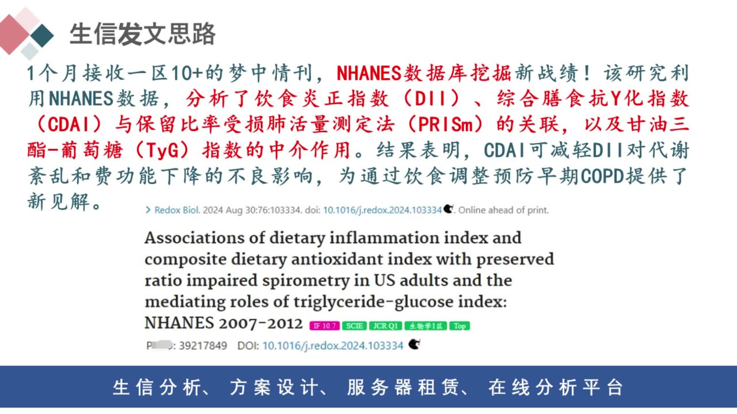 1个月接收的梦中情刊!NHANES数据库新战绩哔哩哔哩bilibili