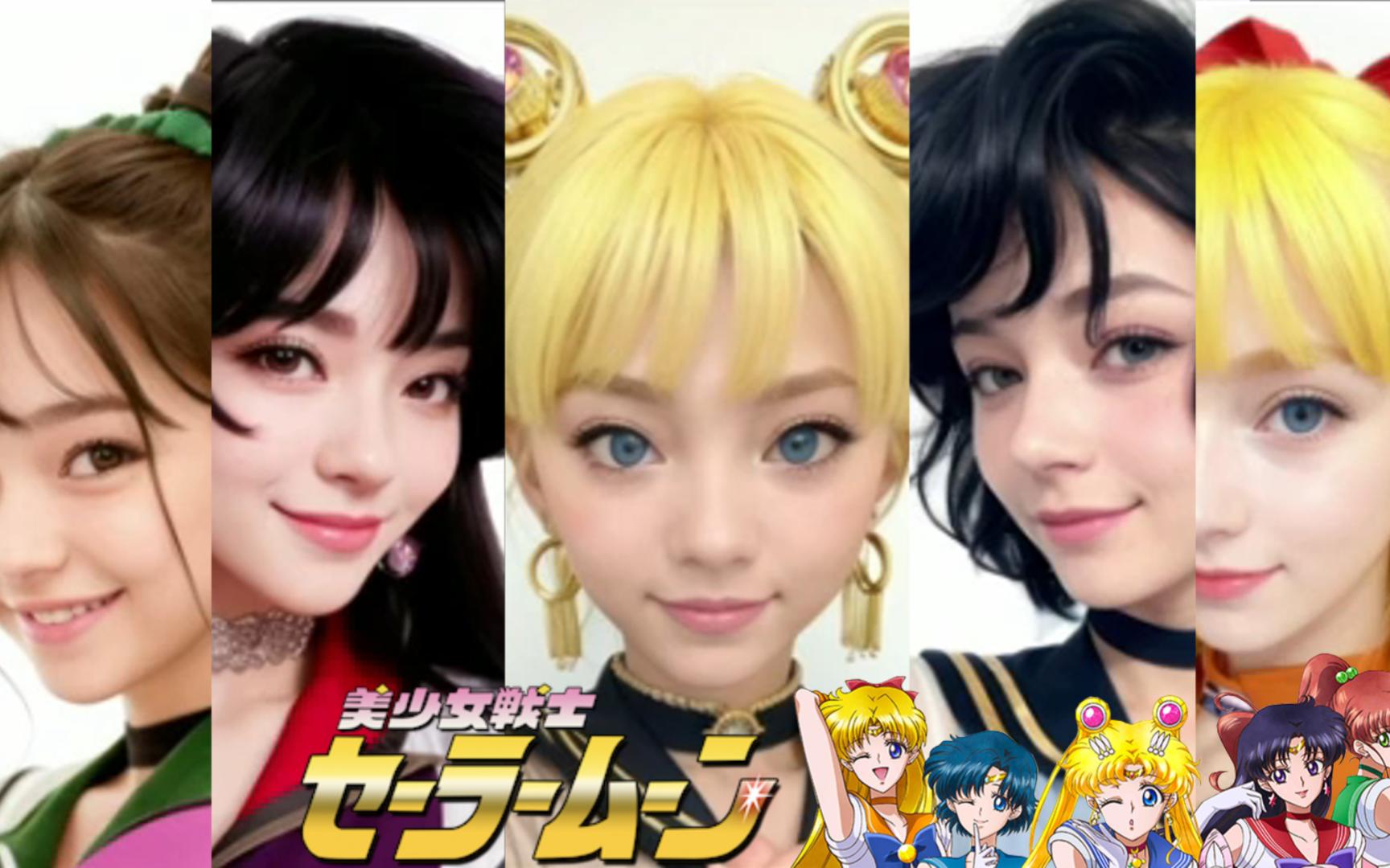 美少女战士-动漫人物ai对比